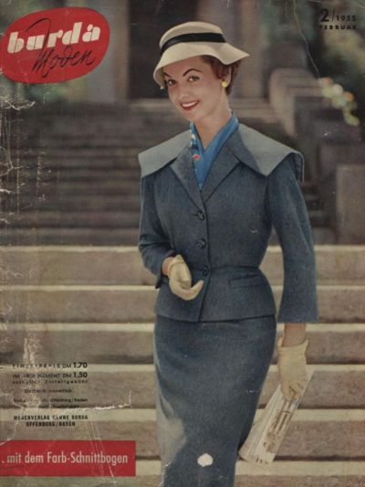 Фотография обложки журнала Burda 2/1955