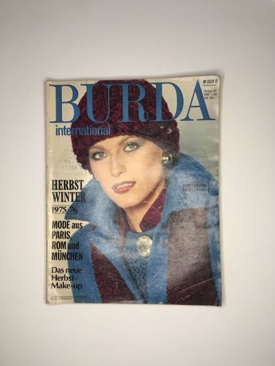 Фотография обложки журнала Burda. International Осень-Зима 1975/1976