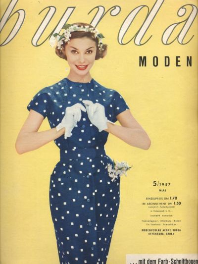 Фотография обложки журнала Burda 5/1957