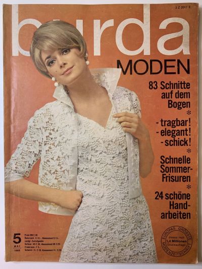 Фотография обложки журнала Burda 5/1966