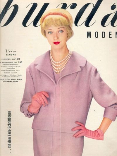 Фотография обложки журнала Burda 1/1959