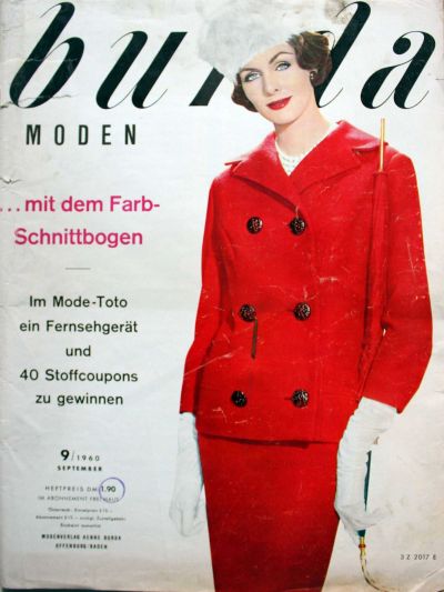 Фотография обложки журнала Burda 9/1960