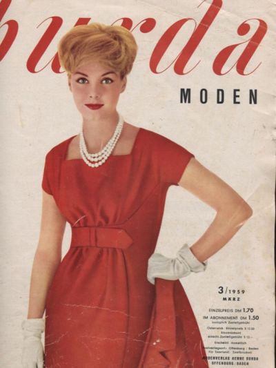Фотография обложки журнала Burda 3/1959