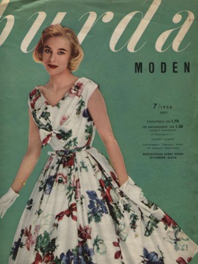 Фотография обложки журнала Burda 7/1956