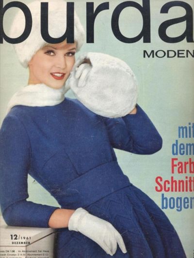 Фотография обложки журнала Burda 12/1961