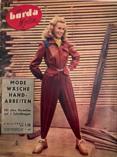 Фотография обложки журнала Burda 12/1950