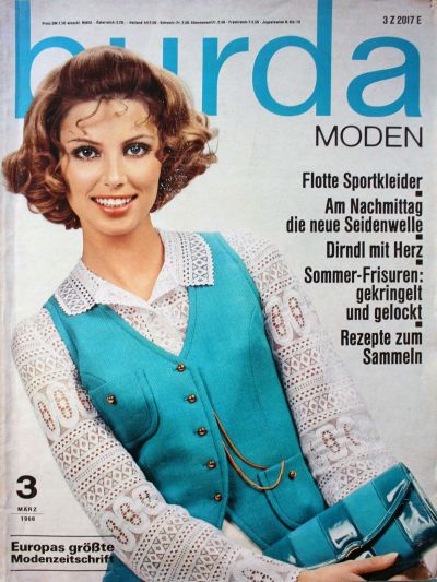 Фотография обложки журнала Burda 3/1968
