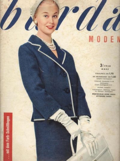 Фотография обложки журнала Burda 3/1958