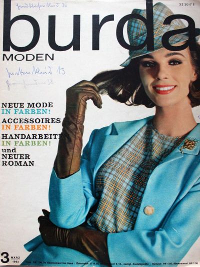 Фотография обложки журнала Burda 3/1963