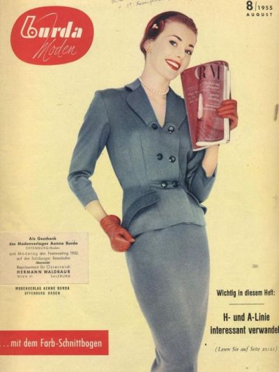 Фотография обложки журнала Burda 8/1955