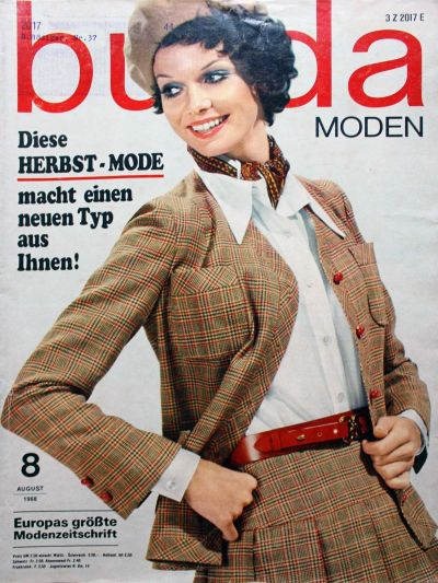 Фотография обложки журнала Burda 8/1968