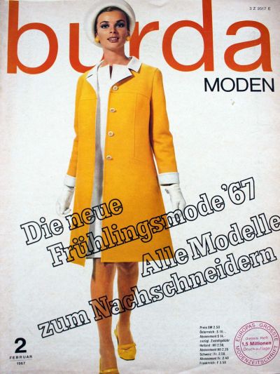 Фотография обложки журнала Burda 2/1967