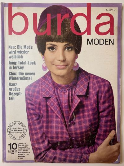 Фотография обложки журнала Burda 10/1966