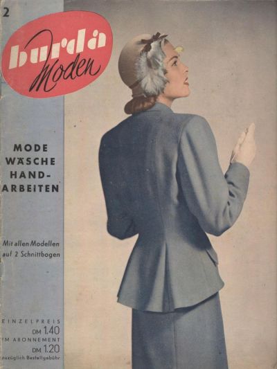 Фотография обложки журнала Burda 2/1950