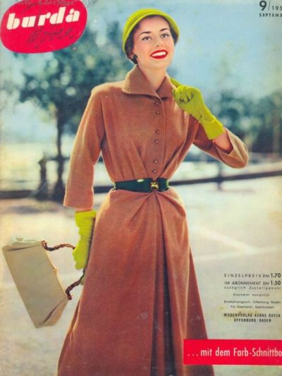 Фотография обложки журнала Burda 9/1954