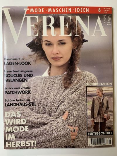 Фотография обложки журнала Verena 8/1994