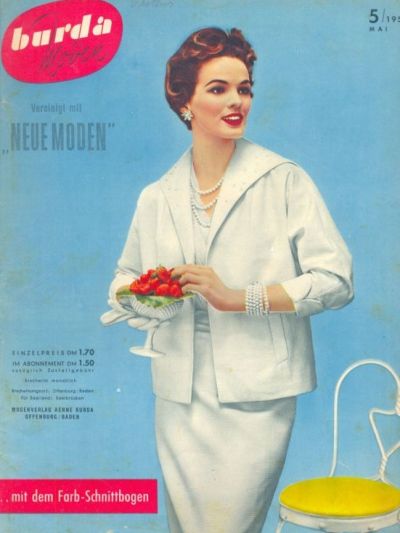 Фотография обложки журнала Burda 5/1954