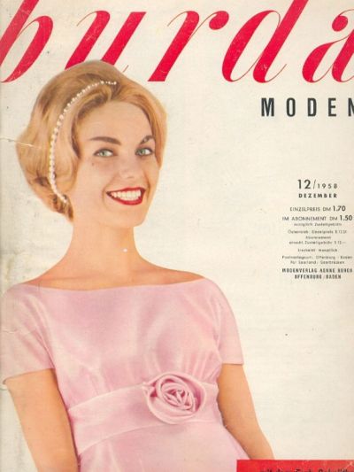 Фотография обложки журнала Burda 12/1958