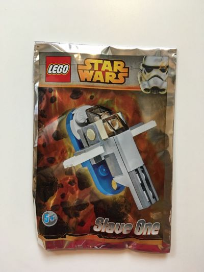 Фотография обложки журнала Lego. Star Wars. Конструктор Slave One. Игрушка из журнала.