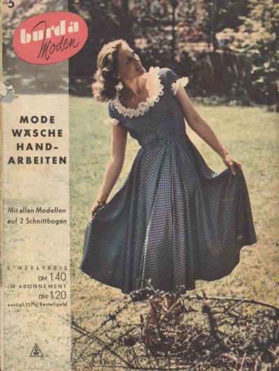 Фотография обложки журнала Burda 5/1950