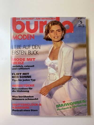 Фотография обложки журнала Burda 5/1992