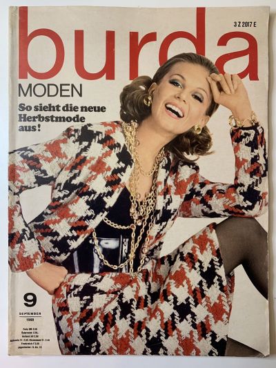 Фотография обложки журнала Burda 9/1968