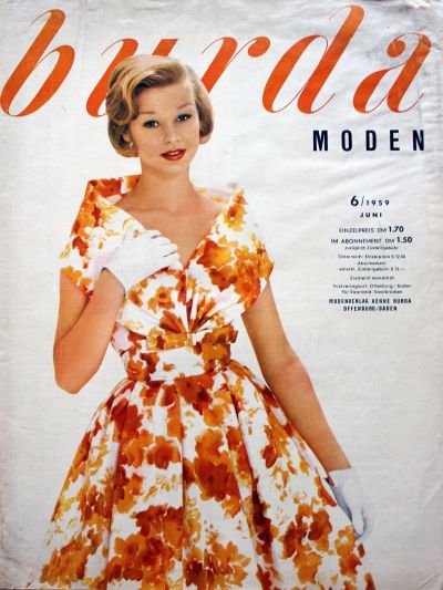 Фотография обложки журнала Burda 6/1959
