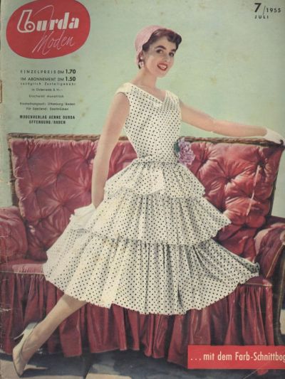Фотография обложки журнала Burda 7/1955