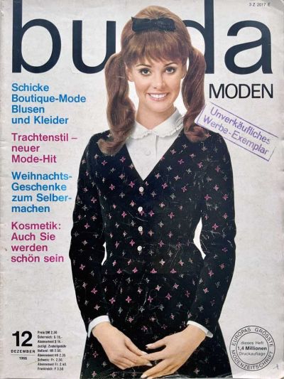 Фотография обложки журнала Burda 12/1966