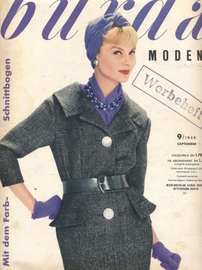 Фотография обложки журнала Burda 9/1959