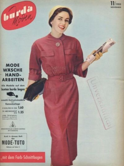 Фотография обложки журнала Burda 11/1953