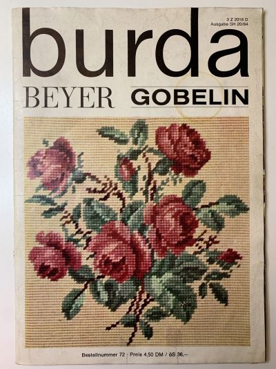 Фотография обложки журнала Burda Beyer Gobelin 1964