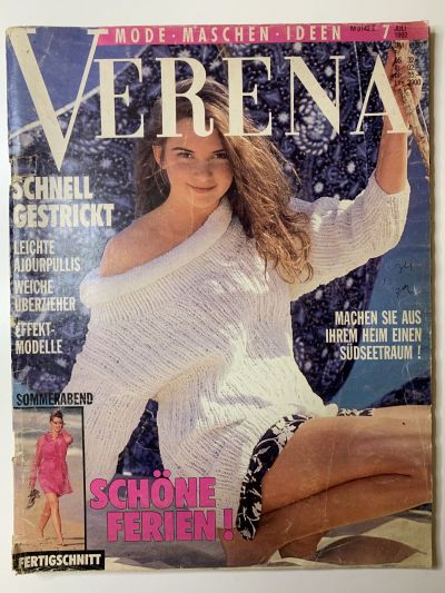Фотография обложки журнала Verena 7/1992