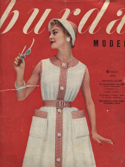 Фотография обложки журнала Burda 6/1957