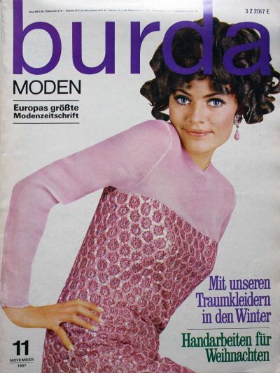 Фотография обложки журнала Burda 11/1967