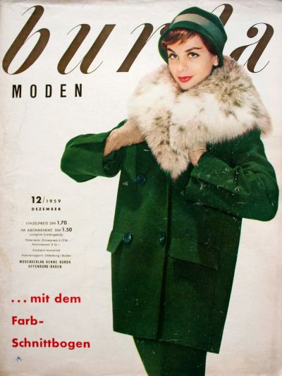 Фотография обложки журнала Burda 12/1959