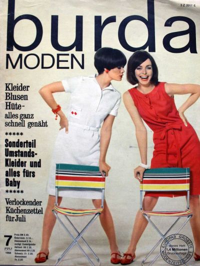 Фотография обложки журнала Burda 7/1966