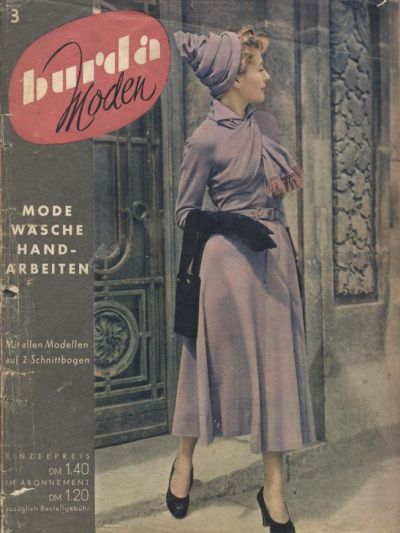 Фотография обложки журнала Burda 3/1950