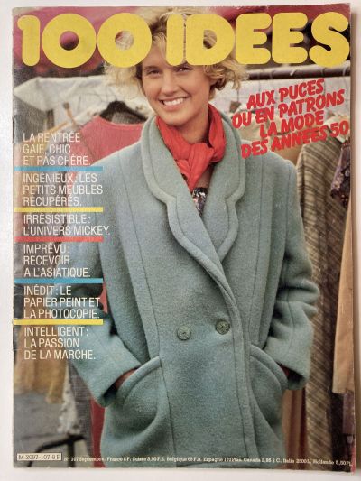 Фотография обложки журнала 100 Idees 9/1982