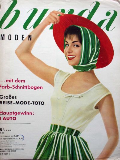 Фотография обложки журнала Burda 5/1960