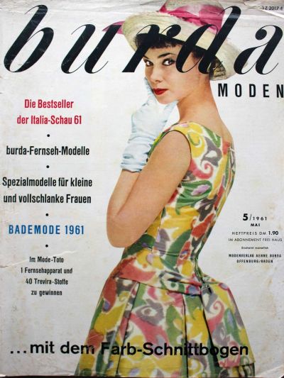 Фотография обложки журнала Burda 5/1961