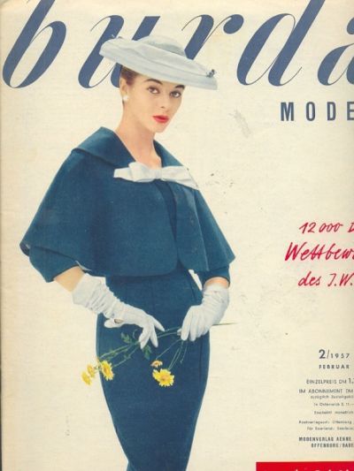 Фотография обложки журнала Burda 2/1957