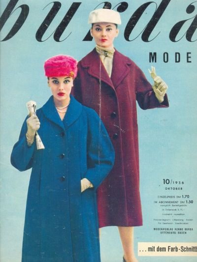 Фотография обложки журнала Burda 10/1956