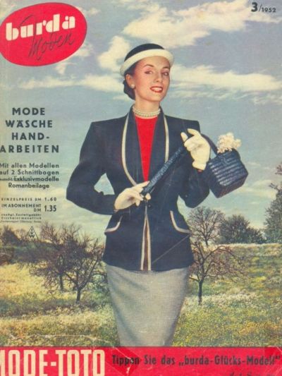 Фотография обложки журнала Burda 3/1952