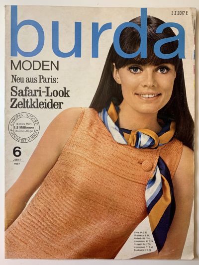 Фотография обложки журнала Burda 6/1967