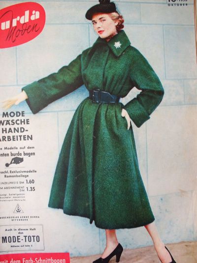 Фотография обложки журнала Burda 10/1953