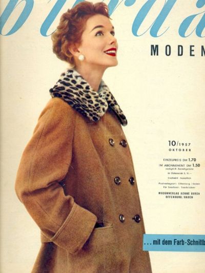 Фотография обложки журнала Burda 10/1957