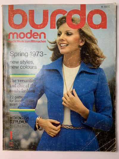 Фотография обложки журнала Burda 1/1973