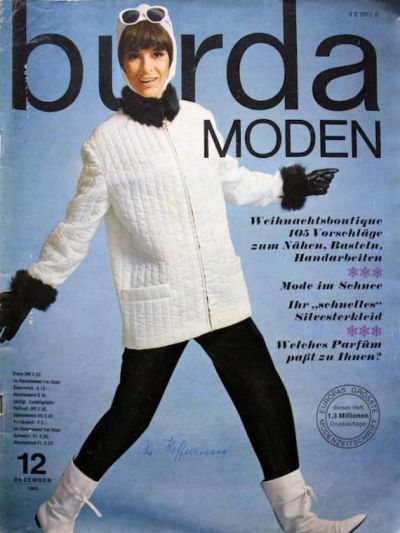 Фотография обложки журнала Burda 12/1965