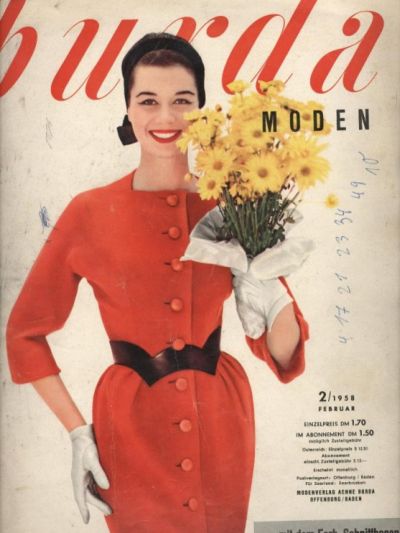 Фотография обложки журнала Burda 2/1958